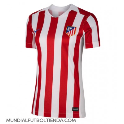 Camiseta Atletico Madrid Clement Lenglet #15 Primera Equipación Replica 2025-26 para mujer mangas cortas Camiseta Atletico Madrid Clement Lenglet #15 Primera Equipación Replica 2025-26 para mujer mangas cortas